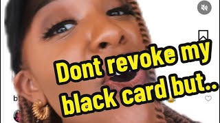 What can get your black card revoked 🤣🥴 reactionvids funnycomments blackcard [upl. by Ayahsal647]