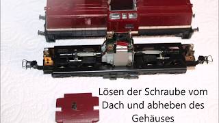 Modelleisenbahn Demontage einer Piko H0 BR110 und Wartung des Motor M6 [upl. by Ariela]