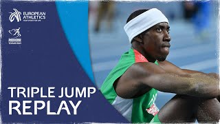 Mens Triple Jump Final  Torun 2021 [upl. by Hannahsohs]