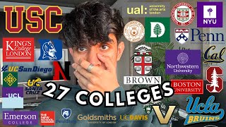 COLLEGE DECISION REACTIONS 2024  Ivies USC UCs NYU  more No SAT regular decision [upl. by Thistle312]