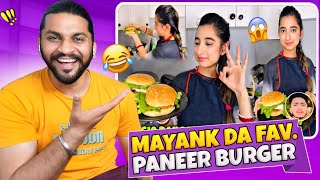 Angel Ne Bnaya Paneer Burger😂 [upl. by Eninnaej]