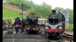 Four GREAT locos Final day at the Churnet Valley Steam Gala 6th May 2024 [upl. by Haldes]