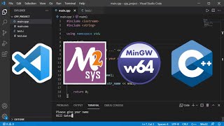 How to Install MSYS2Mingww64 and Run CC files Using Visual Studio Code 2021 [upl. by Anahsor548]