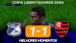 FLAMENGO SOFRE EMPATE CONTRA O MILLONARIOS  JOGO DE HOJE  ASSISTA AGORA NO PES 2021 AO VIVO [upl. by Anaeda]