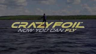 Crazy Foil  hydrofoiling with a 99 HP boat [upl. by Eliseo]