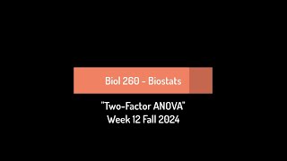 CSULB Biol 260 Fall 2024  Week 12 [upl. by Barthold913]