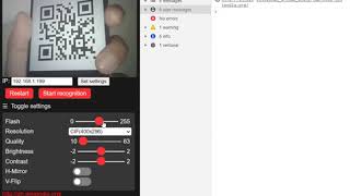 ESP32CAM QR code instascan [upl. by Luoar]