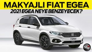 2021 model makyajlı Fiat Egea nasıl görünecek  Yenilikler neler  Egea Crossun detayları [upl. by Sleinad]