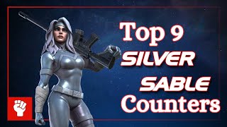 Top 9 Counters For Silver Sable MCOC [upl. by Jillene]