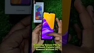 samsung galaxy f42 5g hard reset  all type password pattern lock remove without pc shorts [upl. by Delfine]