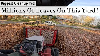 Fall Leaf Cleanup  Biggest Cleanup of The Year  Ventrac Leaf Plow [upl. by Weingarten349]