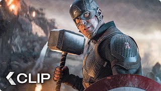 Captain America Lifts Thors Hammer Mjolnir Scene  AVENGERS 4 Endgame 2019 [upl. by Nillor]