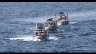 Navy Destroyer Harassed by Iranian Speedboats [upl. by Enyleuqcaj]