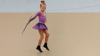 Majorettes  SOLO BATON CADET  Mazoretky  Hradec Kralove 2024 [upl. by Nessej]