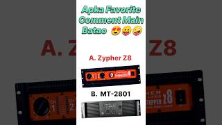 Zypher lab z8 🆚 MT 2801 Which Better 🤩😎 [upl. by Paschasia164]