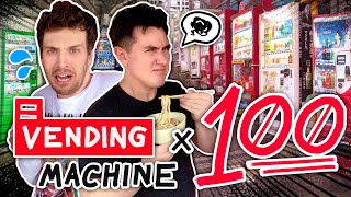 I Tried Every Vending Machine Food In Japan Ft AbroadinJapan [upl. by Asfah]