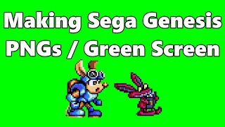 Making Sega Genesis PNGs  Green Screen with Bizhawk [upl. by Annahsor98]