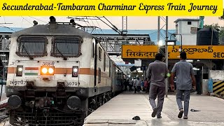 Hyderabad to Tambaram 12760 Hyderabad  Tambaram Charminar Express Journey  HYB  BZA 120 Kmph [upl. by Esilram]