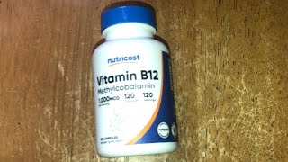 NutriCost Methylcobalamin Vitamin B12 REVIEW [upl. by Haleak]