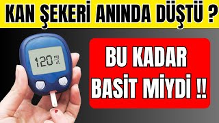 KİMSE BİLMİYOR  KAN ŞEKERİNİ DENGEDE TUTMAK İÇİN BU [upl. by Fonsie]