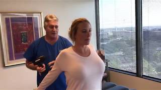 Houston Chiropractor Dr Gregory Johnson Adjusts Houstonian Woman Suffering From Lower Back Pain [upl. by Camden]