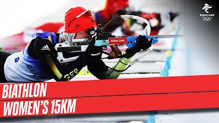 Biathlon  Womens 15km  Full Replay  Beijing2022 [upl. by Asnerek]