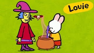 Cartoon for kids  Louie draw me a witch HD [upl. by Etnoved]