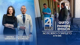 Noticiero de Quito Primera Emisión 211024 [upl. by Philemon264]