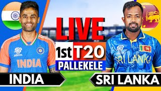 India vs Sri Lanka 1st T20  Live Cricket Match Today  IND vs SL Live Match Today  IND vs SL [upl. by Nickerson]