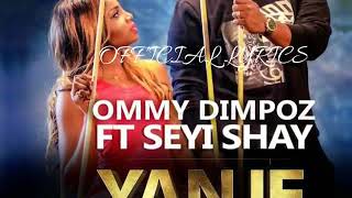 Ommy Dimpoz FT Seyi Shay  Yanje lyrics [upl. by Iaverne]