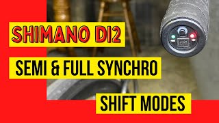 How to change Shimano Di2 shift modes Synchronized Shift Manual SemiSynch [upl. by Rehtse]