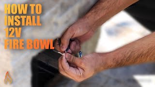 How to Install a Electronic Ignition Fire Bowl [upl. by Linnet]