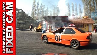 Scuola di Polizia Mirabilandia  Car Automobile POV On Ride Stunt Show Theme Park Italy [upl. by Haibot]