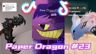 Dragon Puppet Crafts  Paper Dragon TikTok Compilation 23 [upl. by Eyot]