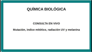 Mutaciones indice mitótico y radiaciones [upl. by Uttica962]