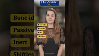 Other Ways to Say quotLazyquot in English shrots EnglishLearning LazyAlternatives EnglishVocabulary [upl. by Blisse]