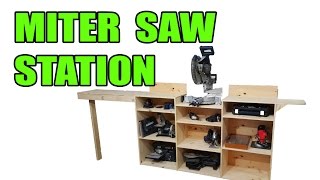 Miter Saw Station Plus Tool Storage [upl. by Letsyrk]