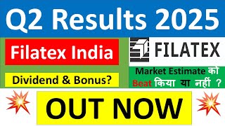 FILATEX INDIA Q2 results 2025  FILATEX results today  FILATEX INDIA Share News  FILATEX Share [upl. by Pontius]