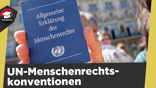 UNMenschenrechtskonvention einfach erklärt  Allgemeine Erklärung der Menschenrechte erklärt [upl. by Athalee]