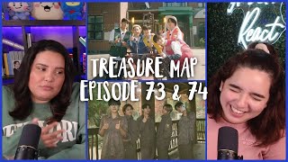 HOW DOES THE ROOSTER SOUND 🤔😂 Reacting to TREASURE MAP EP73 🐘 amp EP74 🦒 🧑‍🌾  Ams amp Ev React [upl. by Hsan49]