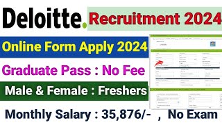 Deloitte Consulting Online Form Apply 2024 ✅ How to Fill Deloitte consulting Form Apply 2024 [upl. by Janenna]