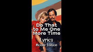 Do That to Me One More Time by Captain amp Tennille  Lyrics for Mobile lyricsmobileedition [upl. by Millard38]