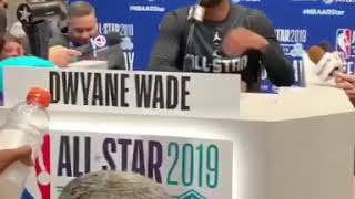 Zaire Wade ask Dwade if he could best his son in 1v1 quotbeen there Done that Next questions quot 💯🏀😂 [upl. by Veator]