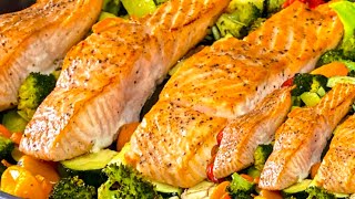 How To Cook Salmon  Very delicious to enjoy with this vegetable recipe [upl. by Adyan894]