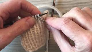 Italiensk aflukning  Italian bind off [upl. by Hooker684]