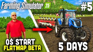 Start with 0 on FLAT MAP in FS25 🚜5 [upl. by Wanyen]