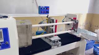 Double shafts tape cutting machine for medicalsurgical adhesive tapestapemachinetapecutter [upl. by Mindy]