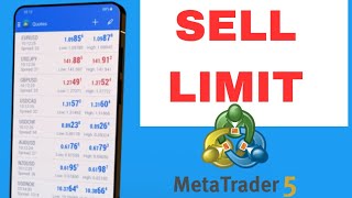 How to Place a Sell Limit Order on MT5  Secret to Increasing Profits and Reducing Losses forex [upl. by Adrien]