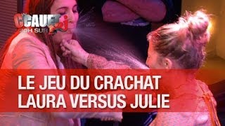 Round 4  Julie et Laura se crachent de leau sur le visage   CCauet sur NRJ [upl. by Merp324]