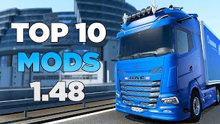 TOP 10 Mods for ETS2 148 [upl. by Aeet44]